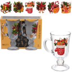 Набор кружек 2шт, 200мл «Зимняя фантазия» 6 видов