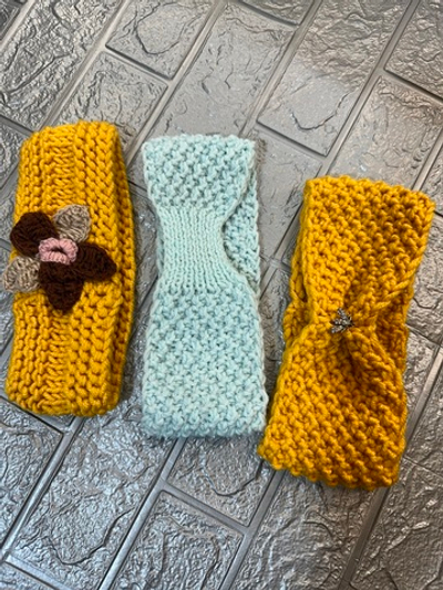 Повязка на голову теплая