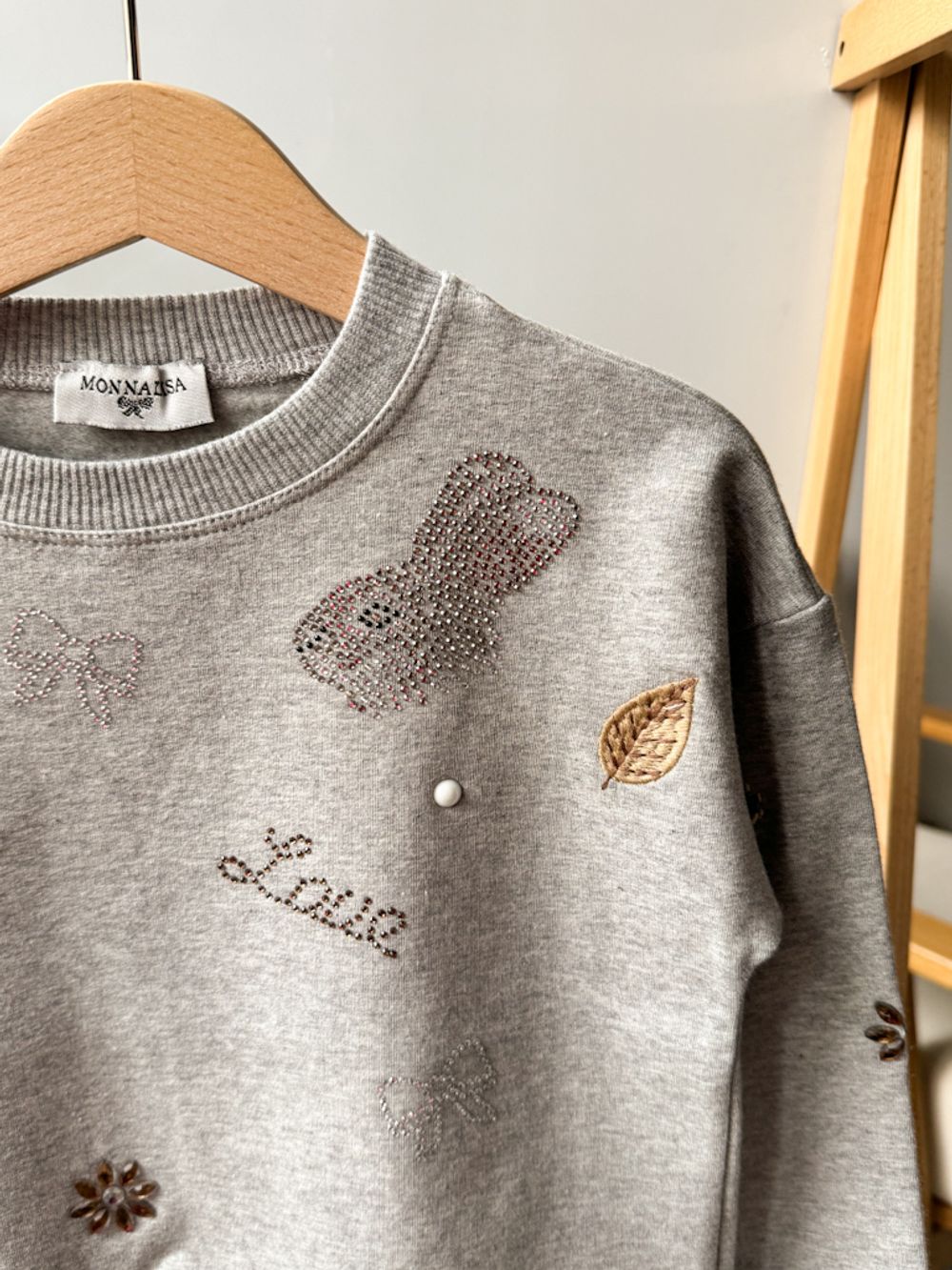 Хлопковый свитшот Monnalisa, 110