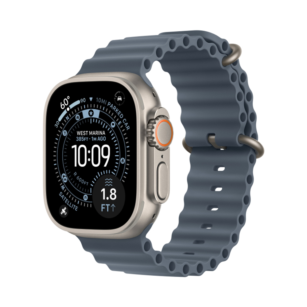 Apple Watch Ultra 3, 49 мм, Natural Titanium
