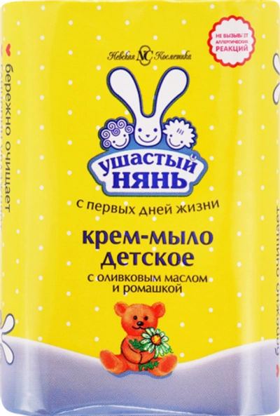Ушастый нянь Крем-мыло с оливковым маслом и ромашкой 90г
