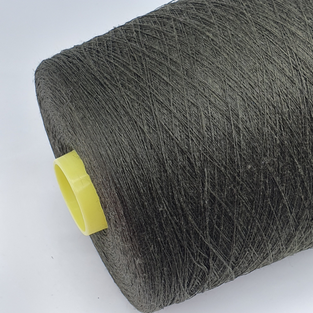 Пряжа Lino Stock Missoni (100% лен), 3000 м/100 гр, темно оливковый