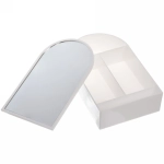 Зеркало настольное с органайзером для украшений «Beauty», цвет белый, зеленый, розовый, 17*10,5*4см