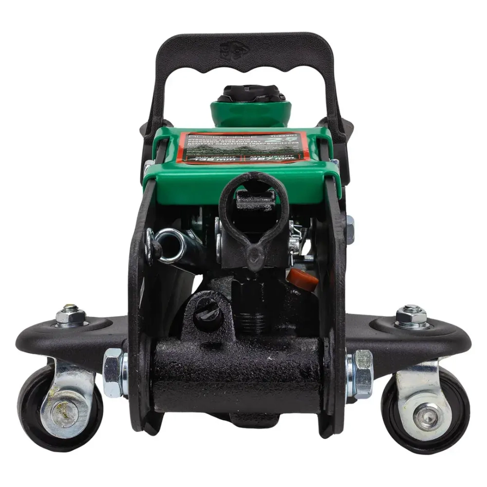 Домкрат подкатной гидравлический 2,5т с резиновой накладкой (h min 135мм, h max 387мм) в кейсе,без фиксации RockForce##Rock FORCE RF-TH22501 без фиксации в кейсе