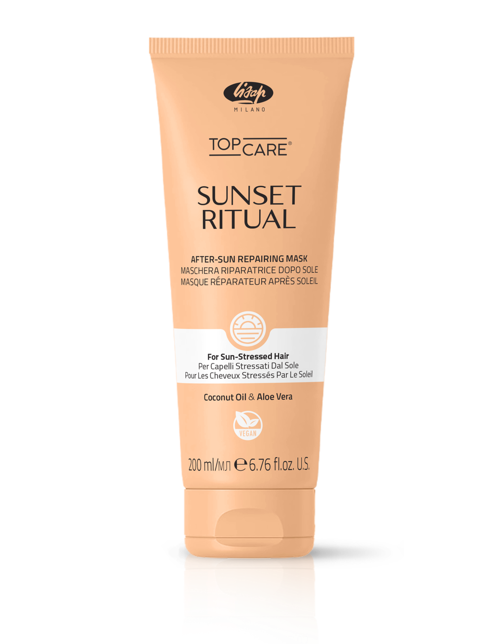 Восстанавливающая маска после солнца для волос - Lisap Sunset Ritual 200 мл