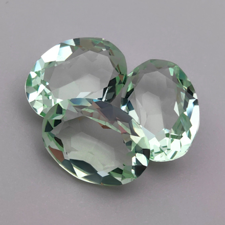 Овал К9, Chrysolite Unfoiled
