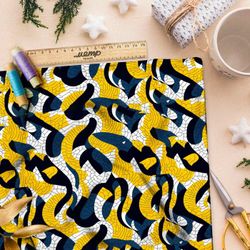 Ткань премиум флис морской водоворот впечатлений