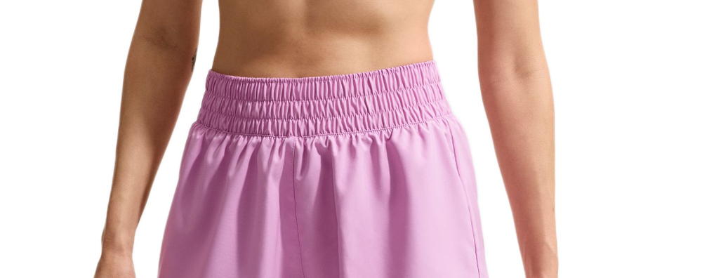 Женские теннисные шорты Nike One Dri-Fit High-Waisted 3" 2in1 - light magenta/white