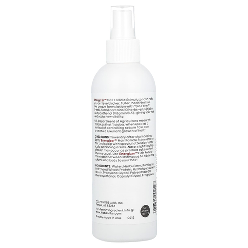 Hobe Labs, Energizer, стимулятор волосяных фолликулов, 237 мл (8 жидк. унций)