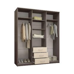 Шкаф-купе Маэстро, Ясень шимо светлый, Ясень шимо темный