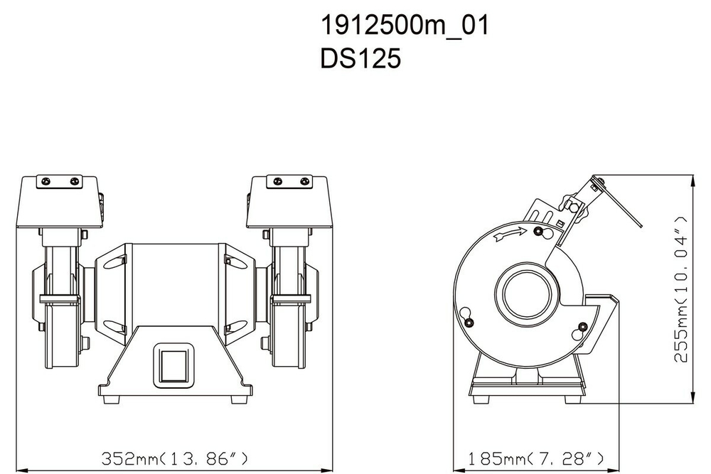 Эл. точило Metabo DS 125 230В/200Вт 125х20х20