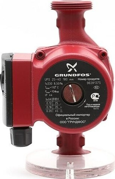Насос циркуляционный GRUNDFOS UPS 25- 40 с гайками, 96281375 НС-0027460
