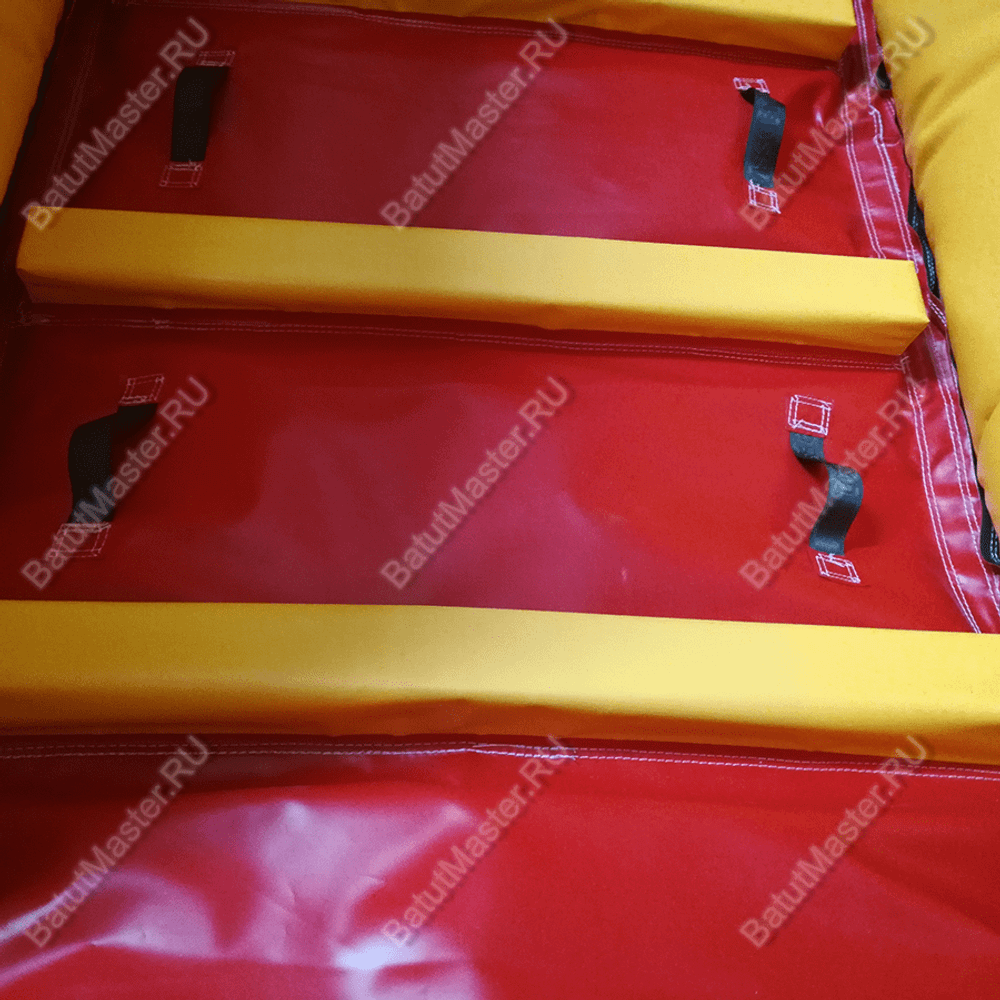 Надувной батут-горка "Слоник в джунглях",с переходом  6*5*5,5 м