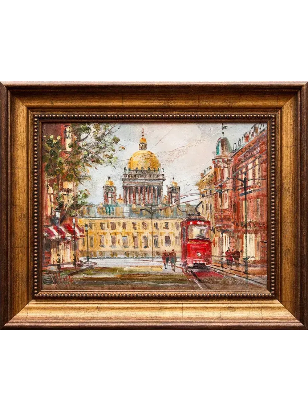 Картина маслом "Тихий город" Шеренкова