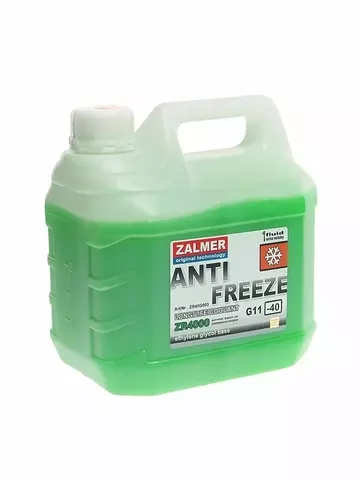 Антифриз ZALMER ZR4000 LLC G11 (зеленый) 3кг