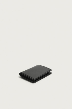 ZARA ГЛАДКИЙ ВЕРТИКАЛЬНЫЙ КОШЕЛЕК, ЧЕРНЫЙ