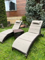 Столик из искусственного ротанга Besta Fiesta БОРДО, коричневый