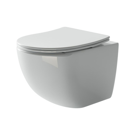 Унитаз подвесной безободковый Ceramica Nova Forma Rimless, 37 x 36,5 x 48,5 см, белый