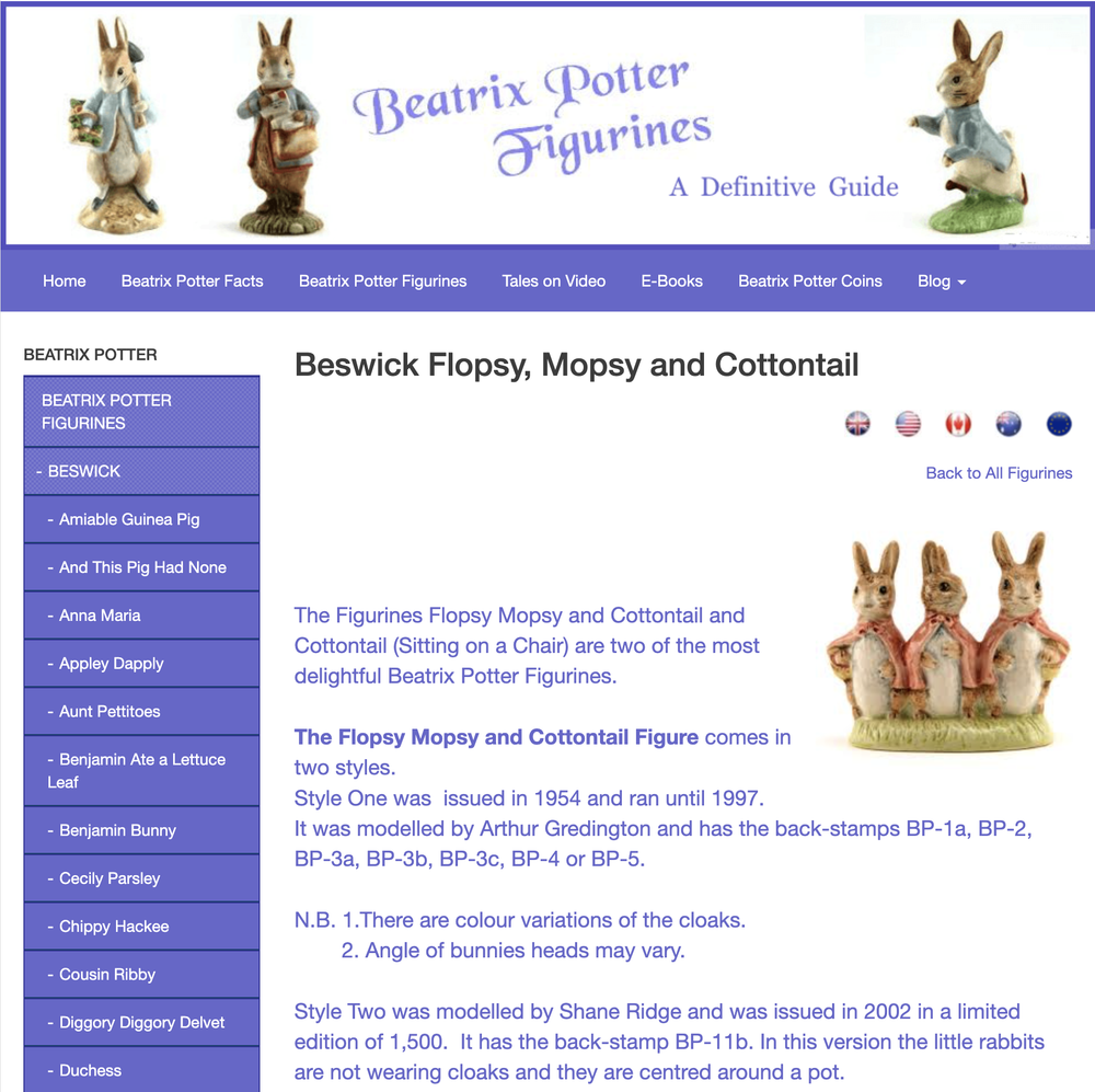 Статуэтка «Флопси, Мопси и Ватный Хвост»