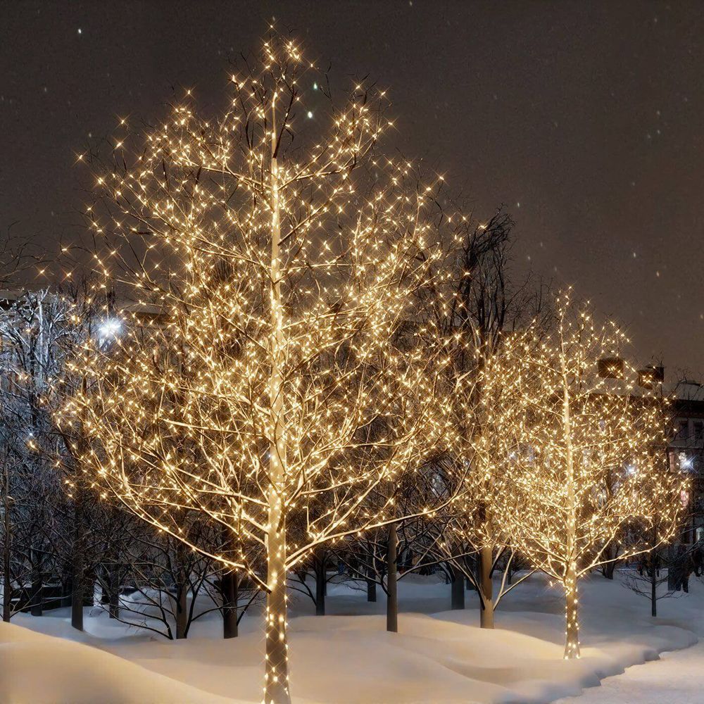 Уличная гирлянда для деревьев "Нить"