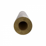 Цилиндр навивной гидрофобизированный из минеральной ваты на основе горных пород базальтовой группы кашированный армированной алюминиевой фольгой RWL 80 Кф, РОКВУЛ