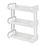 Полка навесная Keeplex Regular трехсекционная 32,4х17х41,8см белое облако