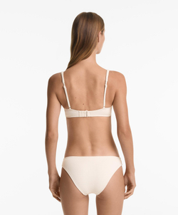 OYSHO Топ бикини с перекрещенными бретельками Piqué, экрю
