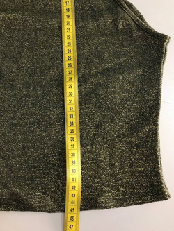 Топ H&M блестящий, маркировка S, визуально 44 размер