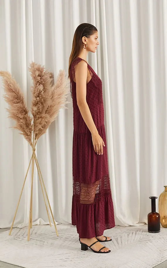 Платье 61707-1 Бордовый