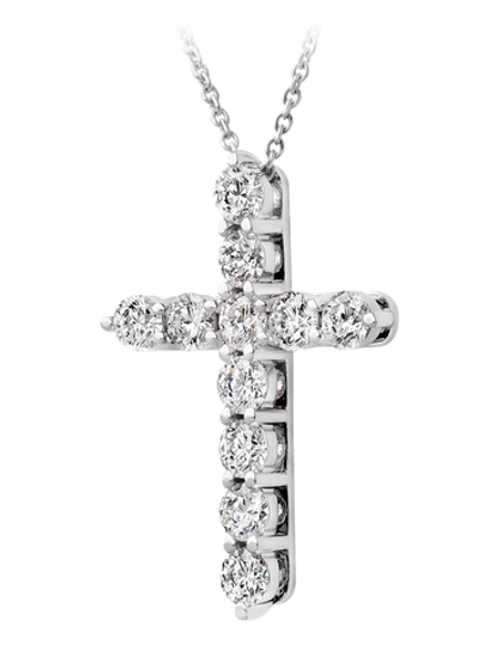 Колье-крест с бриллиантами массой 1.5ct