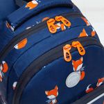 Рюкзак GRIZZLY школьный, анатомическая спинка, с пеналом в комплекте, для девочек, "FOXES", 40х27х20 см, RG-260-6/1