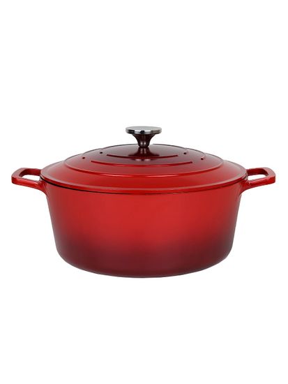 Кастрюля 6,5 л. Kamille KM 4467 серия DUBLIN из литого алюминия с антипригарным покрытием с крышкой