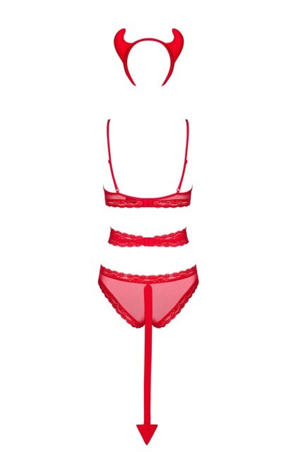 Комплект чертенка Infernita XXL (50) (Цвет: красный)