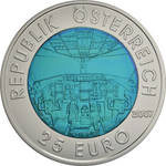 АВСТРИЯ, 2007, 25 ЕВРО [БИМЕТАЛЛ: СЕРЕБРО + НИОБИЙ]