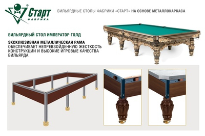 Бильярдный стол Император Голд