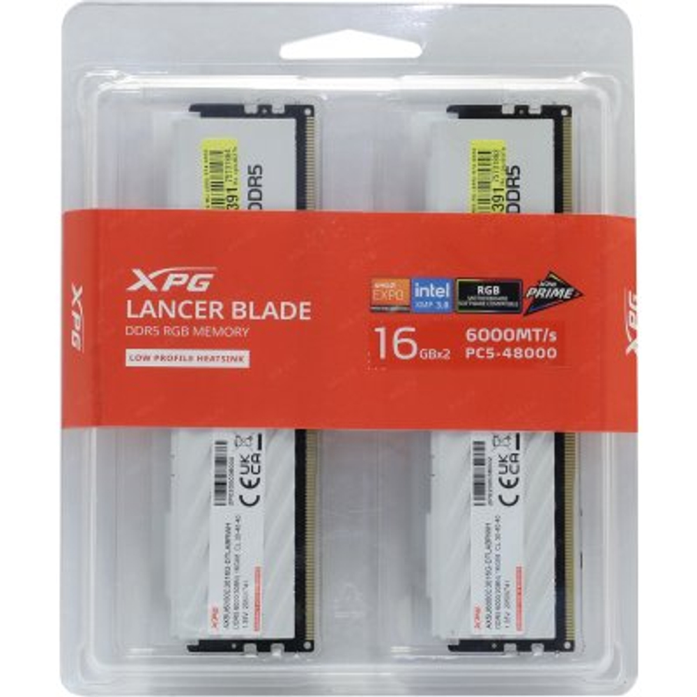 Оперативная память ADATA XPG Lancer Blade RGB White AX5U6000C3016G-DTLABRWH