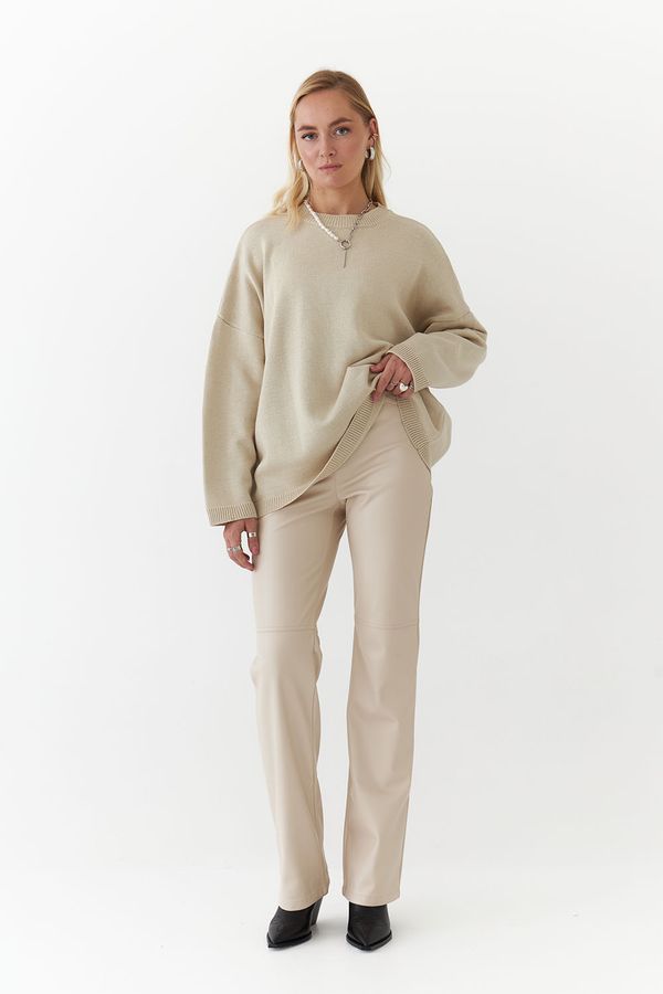 Джемпер с хлопком цвета беж