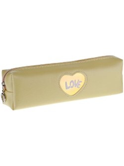 Пенал мягкий 210х70х60 ArtSpace (Love), лимонный, искусственная кожа