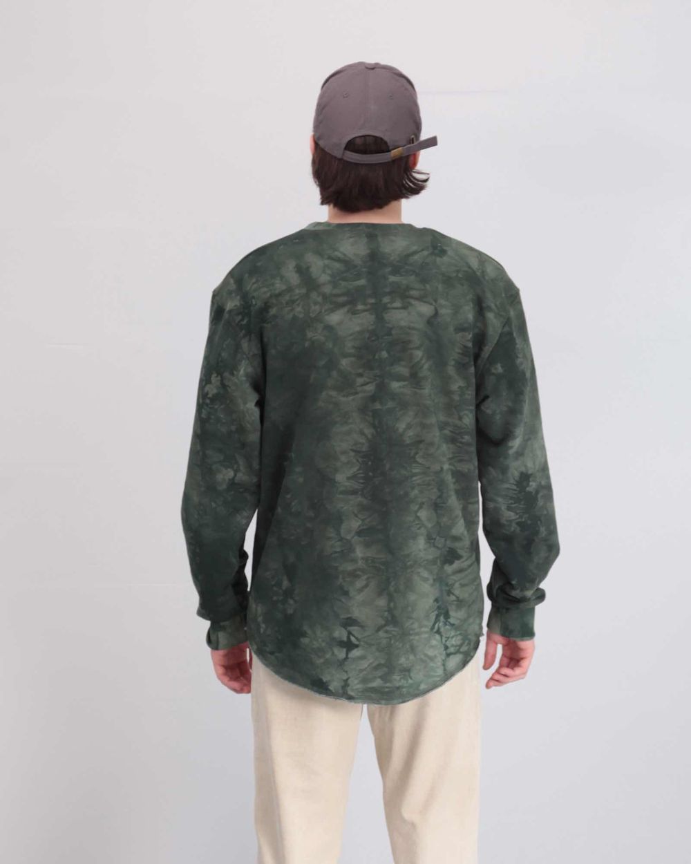 Толстовка Anteater Hoodlong Tie Dye Зеленая