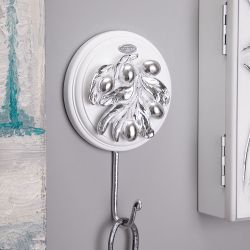 Настенный крючок Oliva Branch (Олива Бранч) Айс Античное серебро