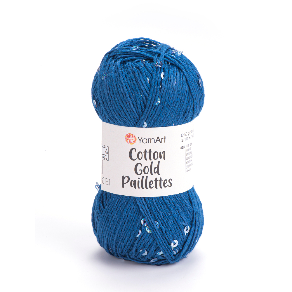 Пряжа YarnArt Cotton Gold Paillettes (7111)