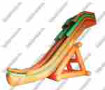 Надувная прямая водная горка для вышки (опоры) «Мандаринка», 12*4*6 м