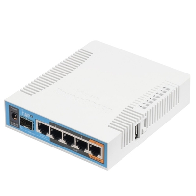 MikroTik RB962UiGS-5HacT2HnT Беспроводной маршрутизатор  hAP ac 2.4+5ГГц, 802.11a/b/g/n/ac, 5x Ethernet 1G, 1x SFP