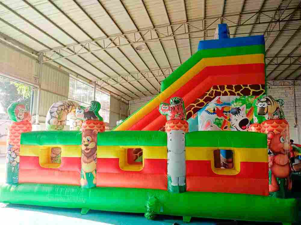 Коммерческий надувной батут «Слоник и друзья», 7*5*6 м