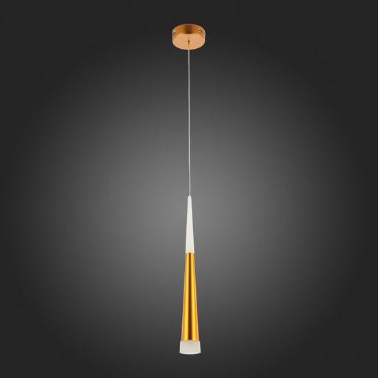 SLE200103-01 Светильник подвесной Золотистый/Золотистый, Белый LED 1*7W 3000K ORPELO