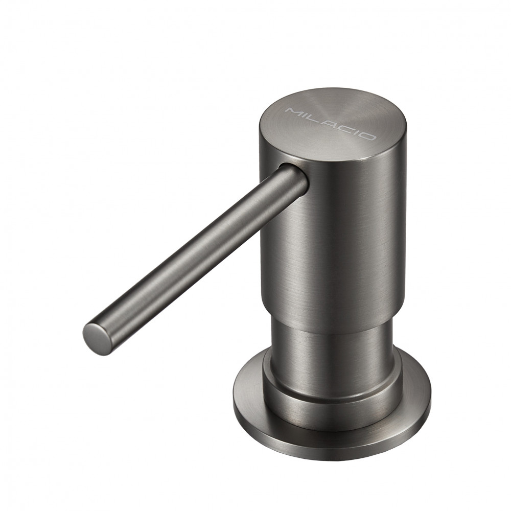 Дозатор для жидкого мыла Milacio MCU.934.GM, вороненая сталь