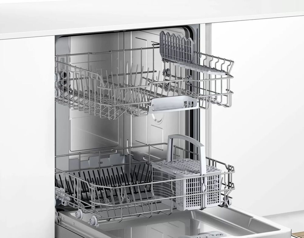 Встраиваемая посудомоечная машина BOSCH SMV25AX06E, Serie 2, полноразмерная, 12 комплектов, 5 программ, защита от протечек, белый