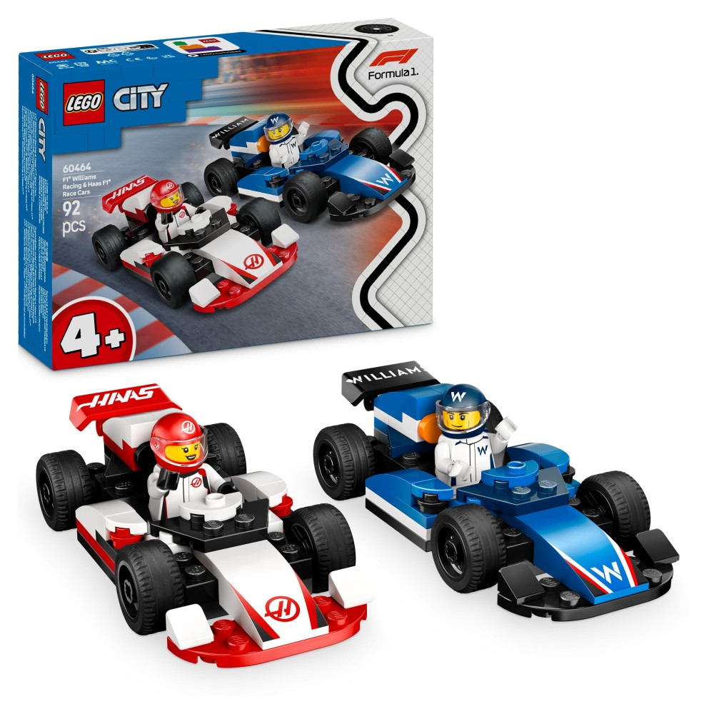 LEGO City - F1 Болиды Williams Racing и Haas F1 60464
