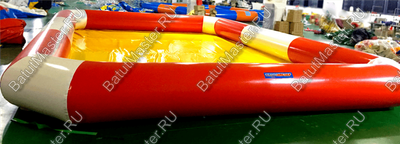 Прямоугольный надувной бассейн "Полосатик" 8*6*0,65 м