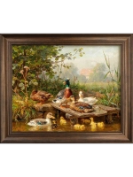 Картина интерьерная на холсте в раме 29*35 см